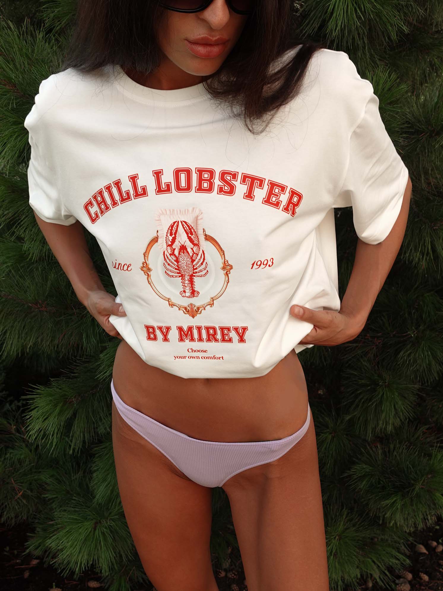 MY Футболка жен. over CHILL LOBSTER ФБ042 (тофу (молочный), (44/48) OS )
