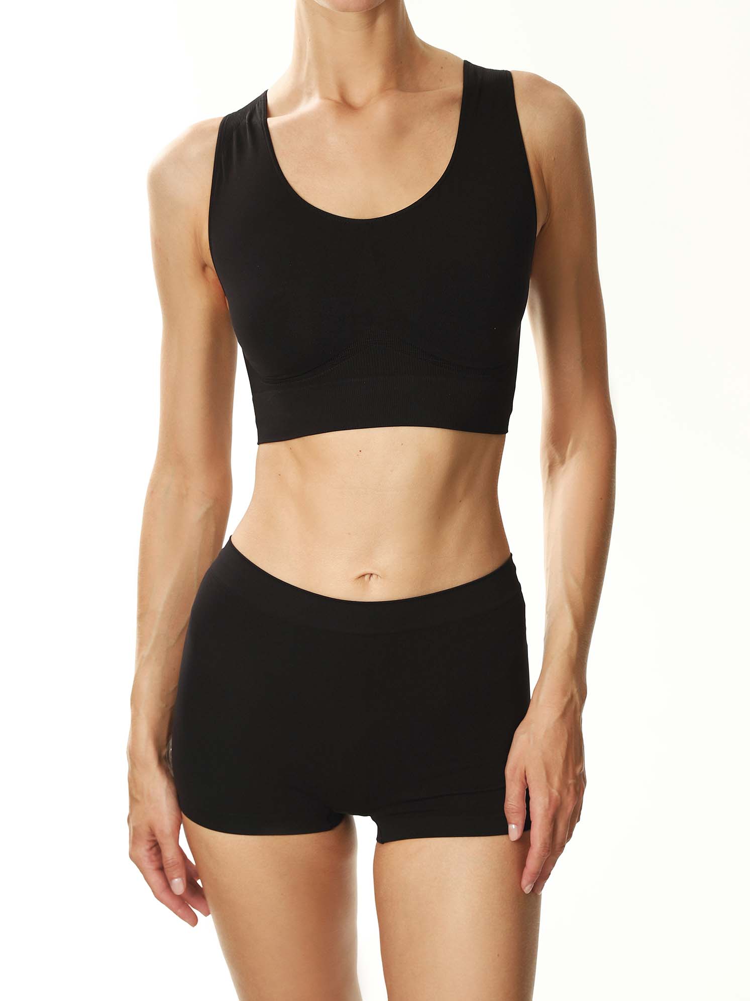 MY Топ женский T2659 TOP SHAPER SPALLA LARGA (1/50) (nero (черный), (44/46) S/M)